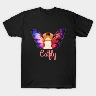Catfly, cat with butterfly wing T-Shirt
